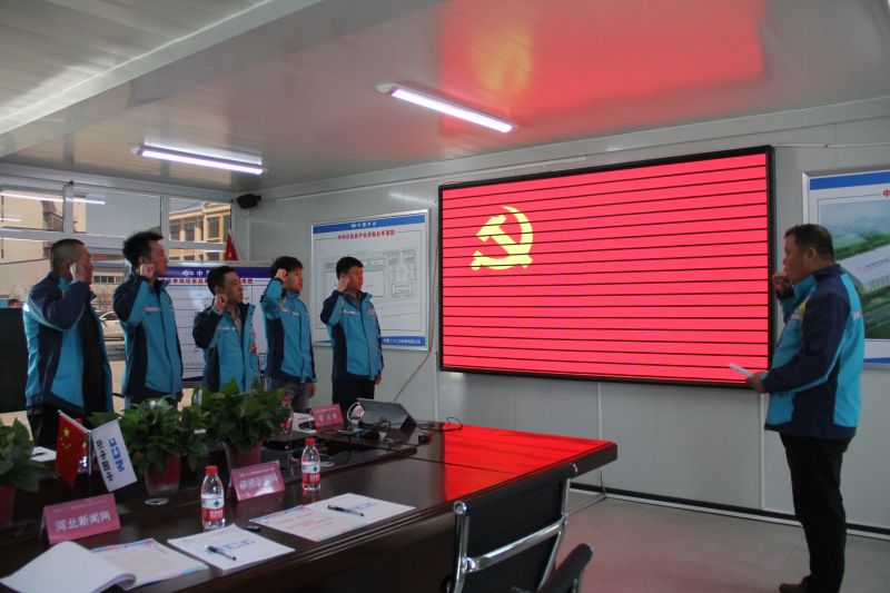 3.黨支部書記帶領全體黨員重溫入黨誓詞,永葆入黨初心